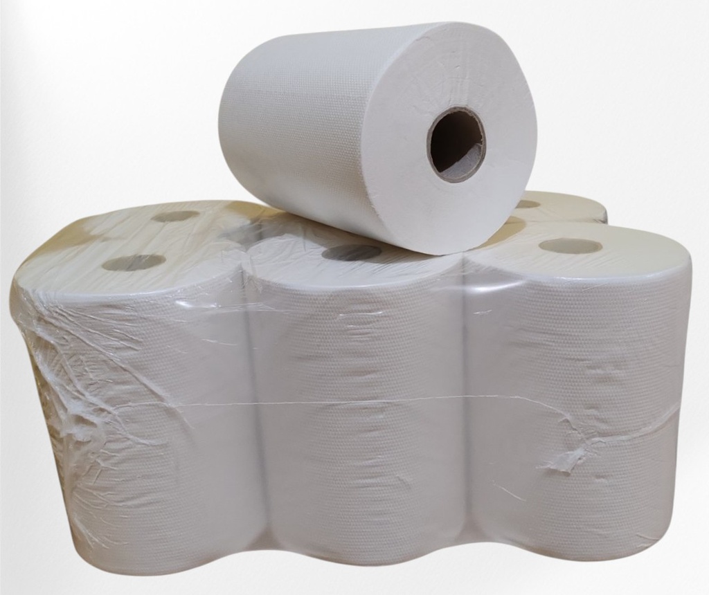 Хартиени кърпи за ръце за автоматичен диспенсър тип Autocut 100% целулоза, двупластова, 135 м., 6 бр. в опаковка, произведено в Италия #20620.09