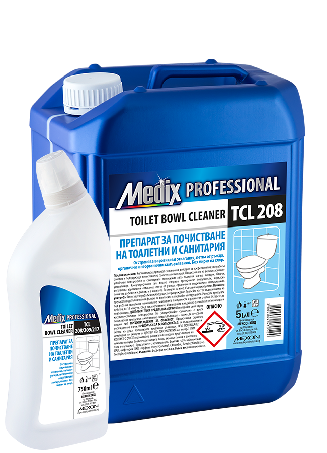 Препарат за почистване на тоалетни и санитария (океан) TOILET BOWL CLEANER TCL 208