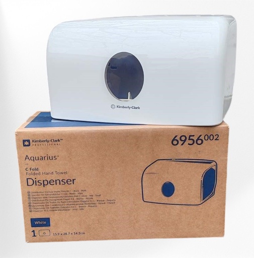 [6956000] Диспенсър Aquarius™ - Kimberly-Clark  за кърпи за ръце  на пачка - универсален за V, Z и С сгъвка #6956